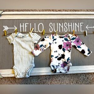 2 Preemie onesies by Carters